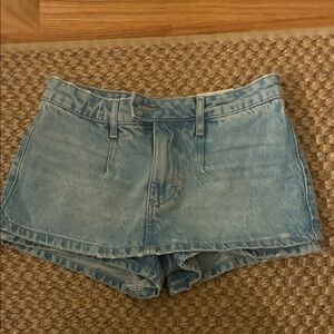 We The Free Light Blue Jean Shorts